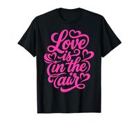 Love is in The Air Romantique Script Hearts T-Shirt