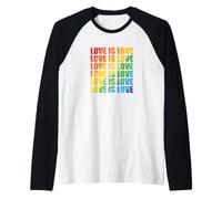 Love is Love Tolerance LGBT Pride Genre Manche Raglan