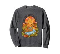 Love is Never Still - Vintage années 70 Sun River Nature Art Sweatshirt