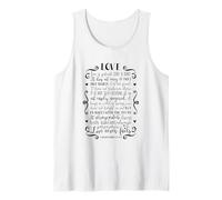 Love is Patient Love is Kind Christian Bible Citation Débardeur