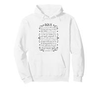 Love is Patient Love is Kind Christian Bible Citation Sweat à Capuche