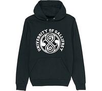 LOVE IS PERFECT ASDD University of Gallifrey Timelord Dr Inspired by Who Long Sleeve Hoody Sweatershirt Pullover for Men Unisex Hoodie Black L