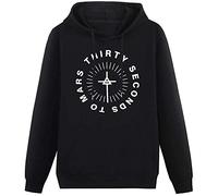 LOVE IS PERFECT Thirty Seconds to Mars Monolith Long Sleeve Hoody Sweatershirt Pullover for Men Unisex Hoodie Black XXL