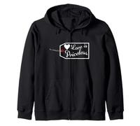 Love is Priceless Saint Valentin Fiançailles Lune de Miel Sweat à Capuche