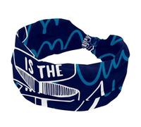 Love Is the Anchor Bandeau élastique large turban souple antidérapant pour yoga, entraînement, sport, course à pied
