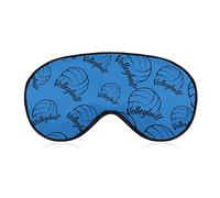 Love is Volleyball Sleep Eye Mask Cute Blindfold Eye Covers Eyeshade for Women Men Gifts