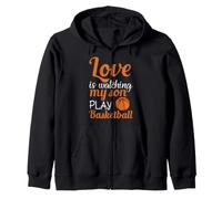 Love is Watching My Son Play Basketball Proud Parent Sweat à Capuche