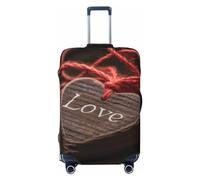 Love Is Written on It Housse de protection élastique lavable pour bagages de 45,7 à 81,3 cm, Noir , S