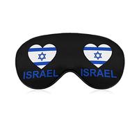 Love Israel Sleep Mask Masque pour les yeux portable avec bande réglable pour hommes et femmes