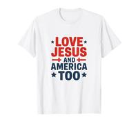 Love Jesus and America Too T-Shirt