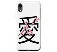 Love Kanji Symbol & Sakura Flowers Valentine’s Day Coque pour iPhone XR