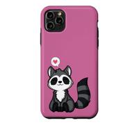 Love Kawaii Adorable Raton Laveur Coque pour iPhone 11 Pro Max