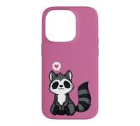 Love Kawaii Adorable Raton Laveur Coque pour iPhone 14 Pro