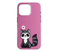 Love Kawaii Adorable Raton Laveur Coque pour iPhone 16 Pro