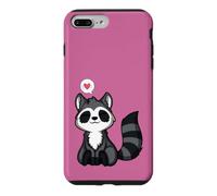 Love Kawaii Adorable Raton Laveur Coque pour iPhone 7 Plus/8 Plus