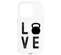 Love Kettlebell Workout Fitness Kettlebell Sport Gym Coque pour iPhone 15 Pro