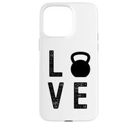 Love Kettlebell Workout Fitness Kettlebell Sport Gym Coque pour iPhone 15 Pro Max