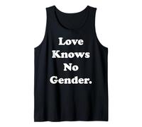 Love Knows No Gender Statement Pride Equality Débardeur