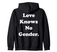 Love Knows No Gender Statement Pride Equality Sweat à Capuche