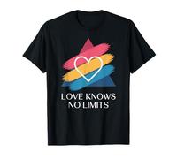 Love Knows No Limits, motif triangle coloré en forme de cœur T-Shirt
