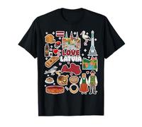 Love Latvia, Voyage, Culture, Art Populaire, Souvenir T-Shirt
