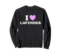 Love Lavender Éventail de Fleurs Roses et Violettes Sweatshirt
