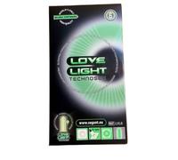 LOVE LIGHT - Lubricated Latex Condoms With Tank - Glow In The Dark - Smooth Surface - Pack Of 6