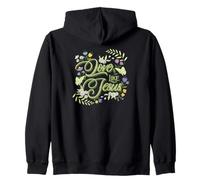 Love Like Jesus Floral Christian Faith Sweat à Capuche