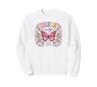 Love Like Jesus Floral Christian Faith Sweatshirt