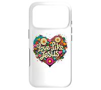 Love Like Jesus Religious God Faith Groovy Christian Girls Coque pour iPhone 17 Pro