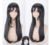 Love Live Nico Yazawa Cosplay perruque longue droite noire synthétique cheveux Lovelive Halloween fête Costume perruques pour les femmes