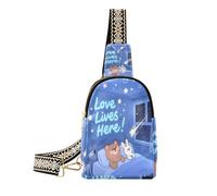 Love Lives Here Sac banane léger pour homme avec ours et lapin, Love Lives Here Ours Lapin