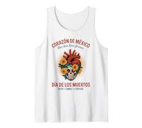 Love Lives on - Cœur Mexicain Dia de Los Muertos Débardeur