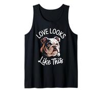 Love Looks Like This Bulldog Lover Men Women Kids Débardeur