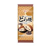 Love & Love Sachet de 3 dorayaki fourrés saveur thé au lait et tapioca - 165 g