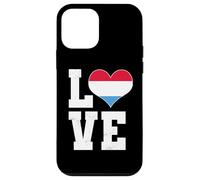 Love Luxembourg Flag Heart Fiers Luxembourgeois Heritage Coque pour iPhone 12 mini