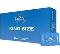 Love Match King Size - 144 préservatifs extra grands, 60mm largeur, en Italie