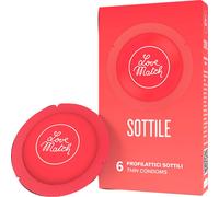 Love Match Préservatifs Sottile Fins 19,3cm x 5,35cm Boîte 6 Pièces