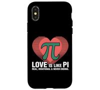 Love Math Humour Pi Real Irrationnel Never Ending Coque pour iPhone X/XS