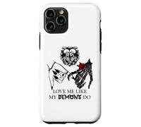 Love Me Like My Demons Do Dark Romance Merch Smutty Book Coque pour iPhone 11 Pro