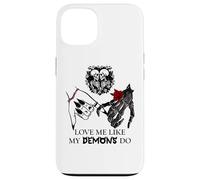 Love Me Like My Demons Do Dark Romance Merch Smutty Book Coque pour iPhone 13