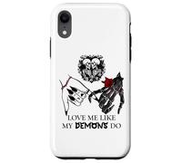 Love Me Like My Demons Do Dark Romance Merch Smutty Book Coque pour iPhone XR