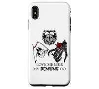 Love Me Like My Demons Do Dark Romance Merch Smutty Book Coque pour iPhone XS Max