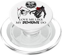 Love Me Like My Demons Do Dark Romance Merch Smutty Book PopSockets PopGrip pour MagSafe