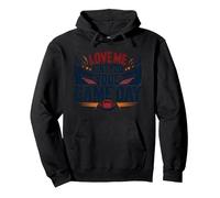 Love Me Like You Love Game Day Fan Passion Sweat à Capuche, Unisexe pour Adultes, Noir, L