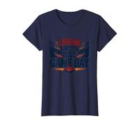 Love Me Like You Love Game Day Fan Passion T-Shirt, Femme, Bleu Marine, 3XL