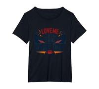 Love Me Like You Love Game Day Fan Passion T-Shirt, Femme Grandes Tailles, Noir, 2X