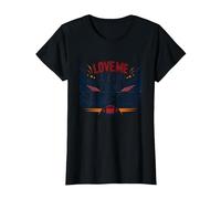 Love Me Like You Love Game Day Fan Passion T-Shirt, Femme, Noir, M