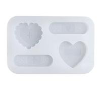 Love Medicine Moule en silicone rempli de petites pièces en résine de sable mouvant