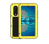 Love Mei Coque en métal pour Huawei P30 15,5 cm (jaune, P30)